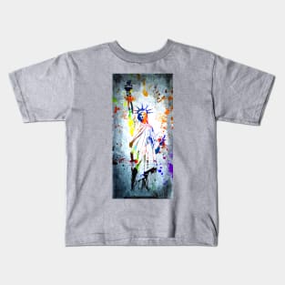 Statue of Liberty Grunge Kids T-Shirt